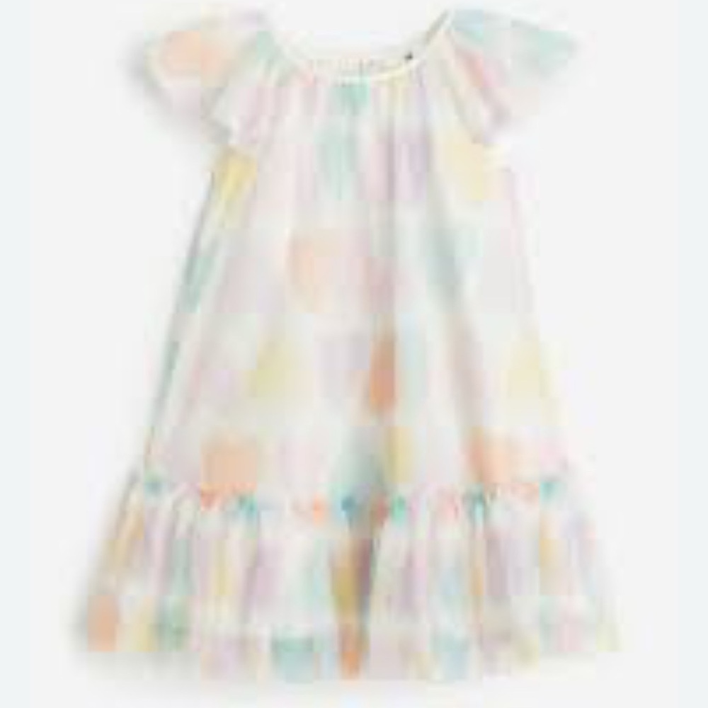 H&M Multi-colored Ruffled Sparkling Dress